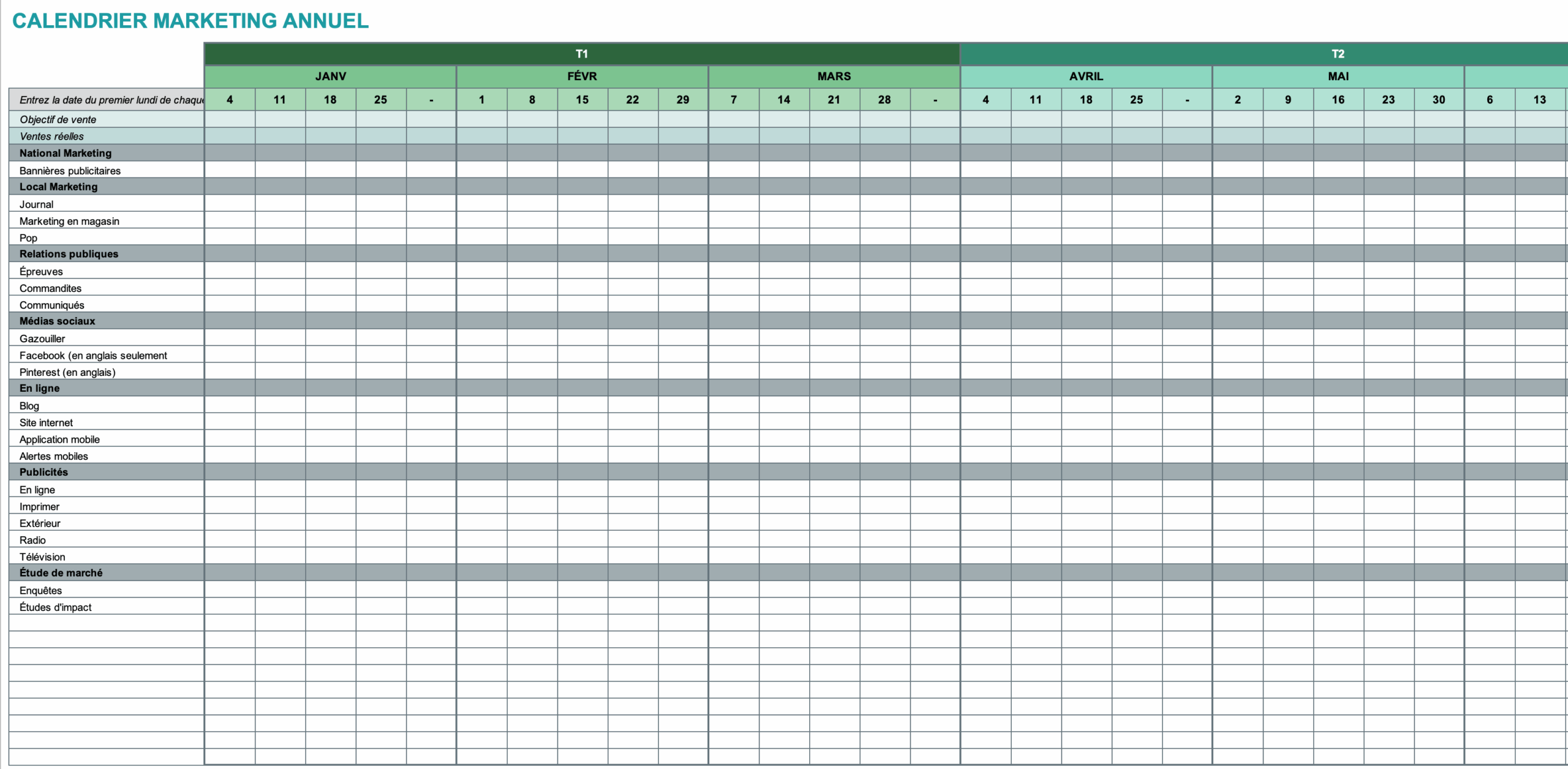 15 Mod les De Calendrier Marketing Gratuits Smartsheet