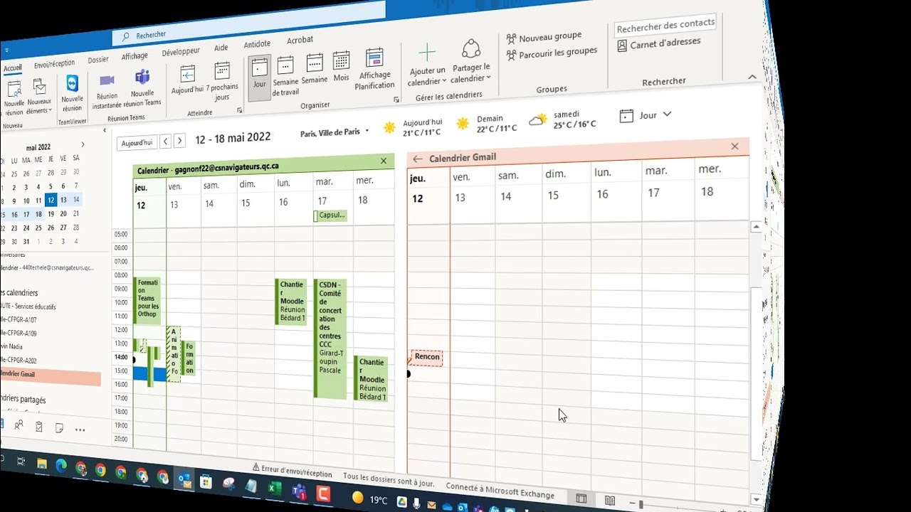 17 Comment Int grer Un Calendrier Google Dans Les Calendriers Outlook YouTube