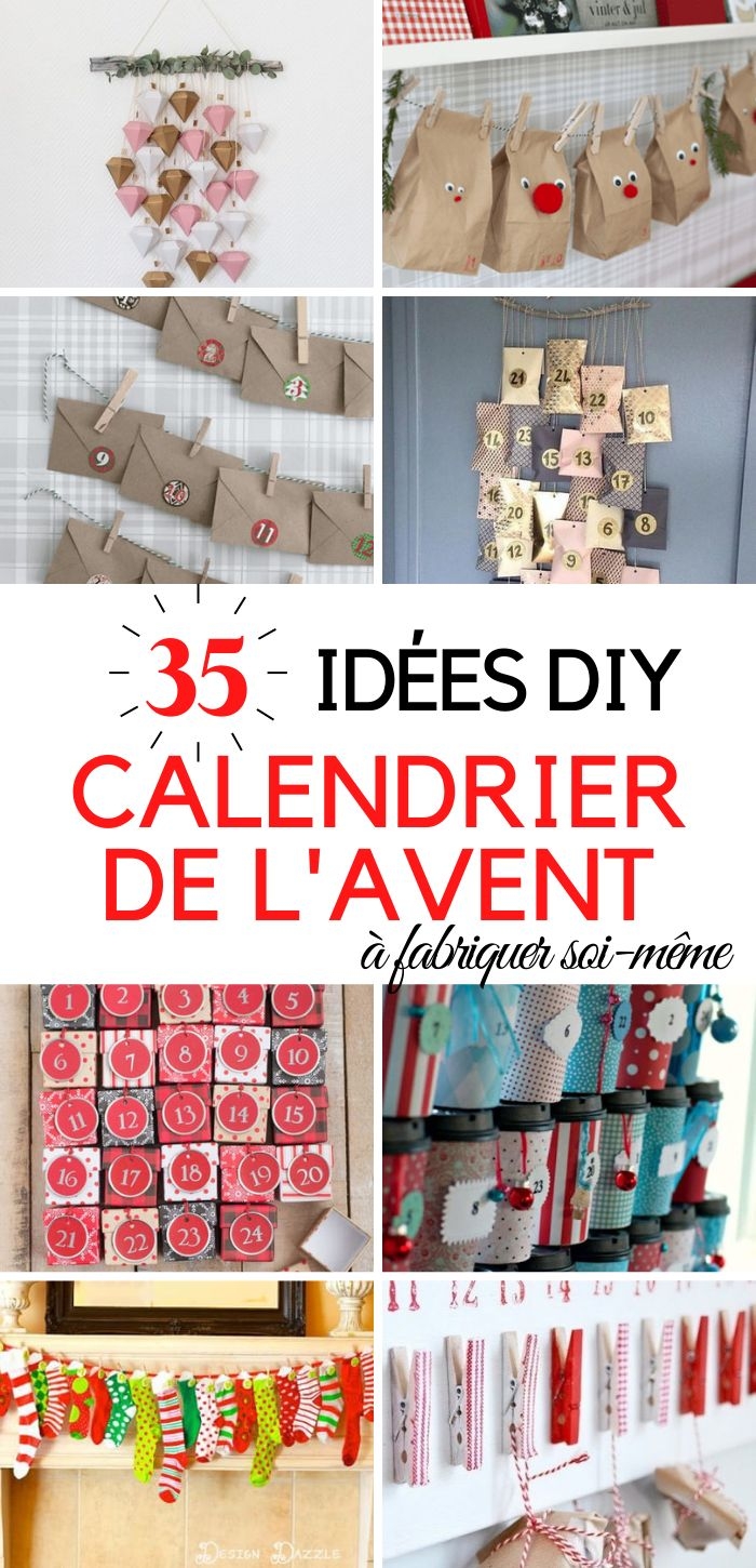 idée de calendrier de l'avent fait maison