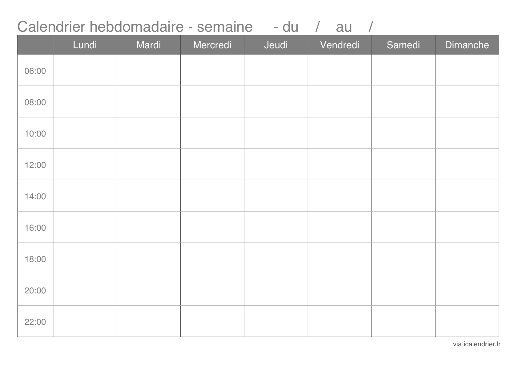 8 Meilleures Id es Sur Semainier Imprimer Semainier Imprimer Semainier Planning Semaine