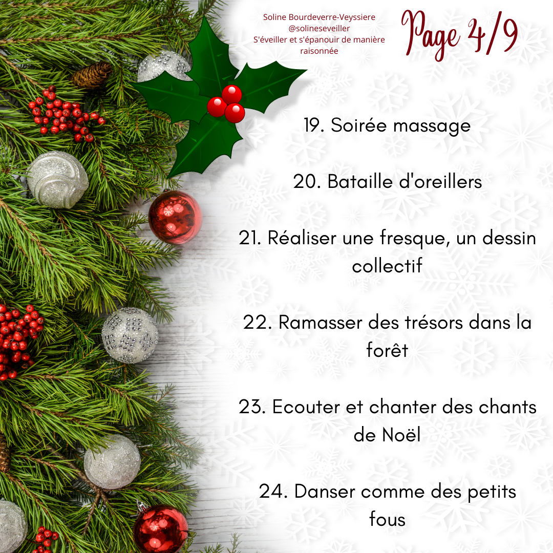 Activit s Que Mettre Dans Un Calendrier De L Avent Immat riel 50 Id es En Vrac S veiller Et S panouir De Mani re Raisonn e