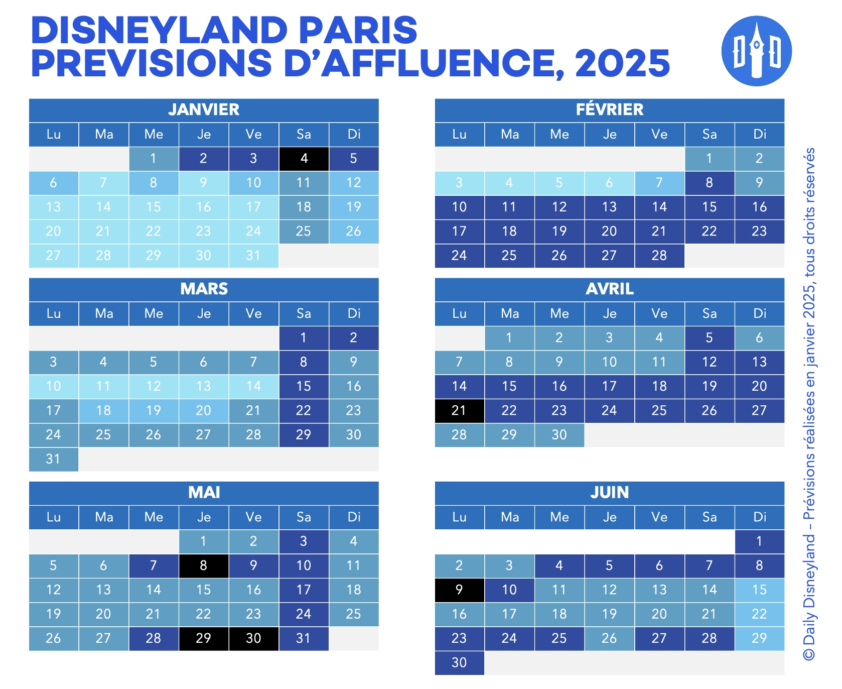 Affluence Disneyland Paris Notre Calendrier De Pr visions Pour viter La Foule Daily Disneyland