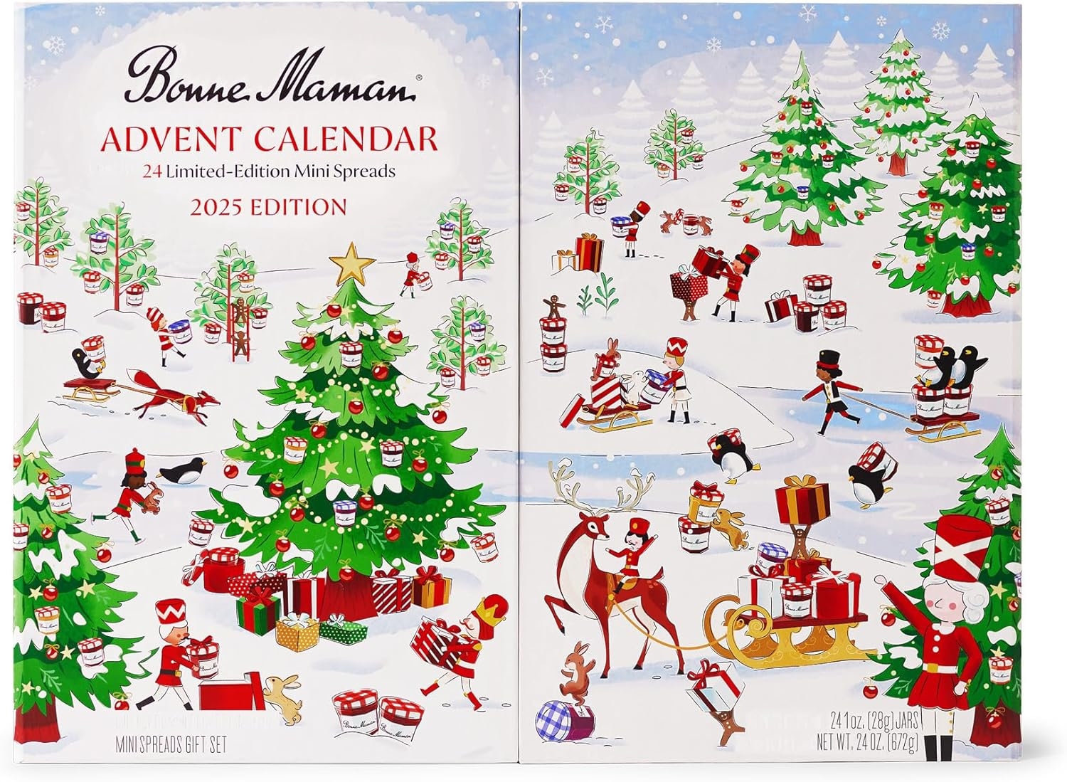 Amazon Bonne Maman 2025 Limited Run Edition Advent Calendar 24 Mini Spreads Grocery Gourmet Food