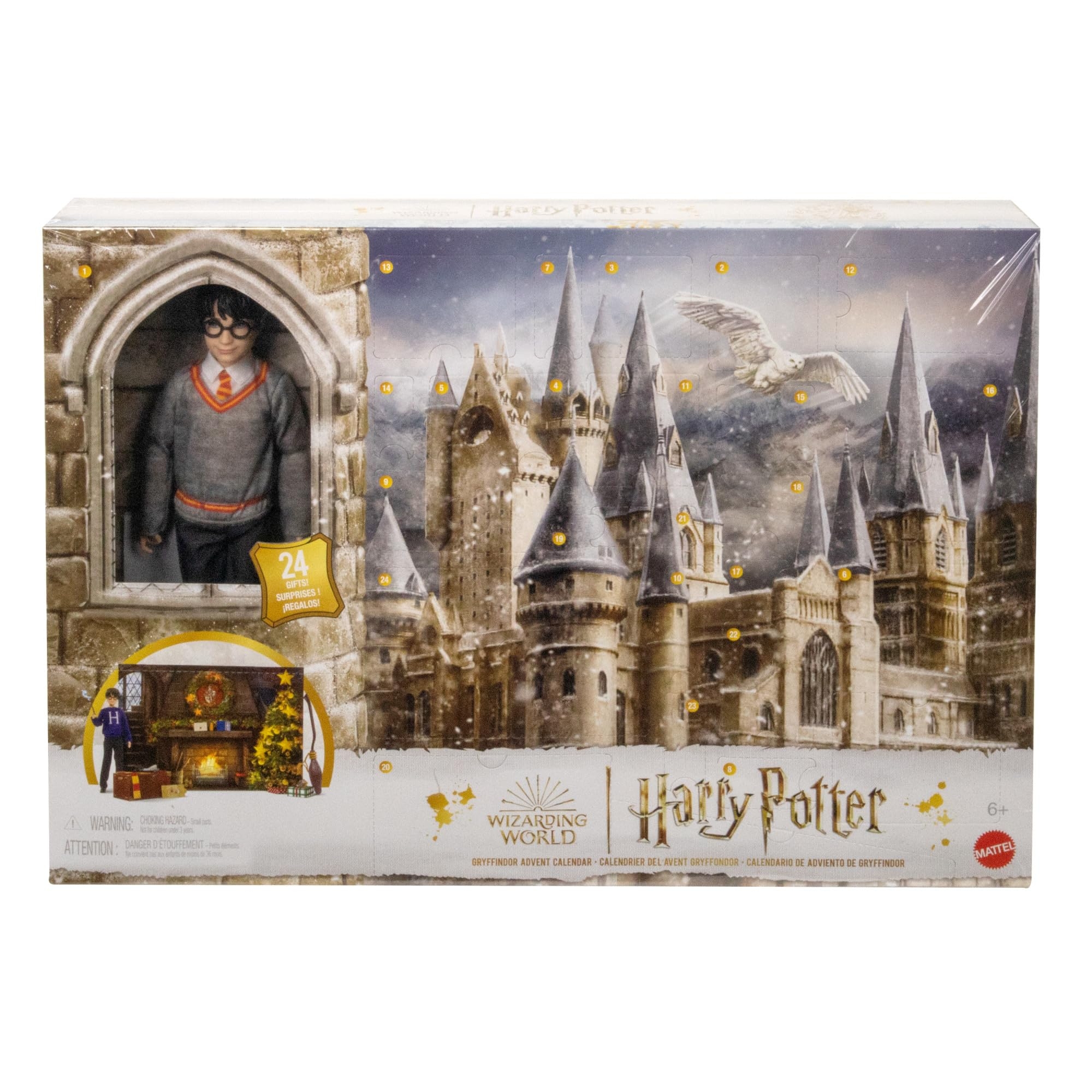 Amazon Harry Potter Toys Gryffindor Advent Calendar Fashion Doll Of About 30 Cm And 24 Accessories As Surprises HND80 Toys Games