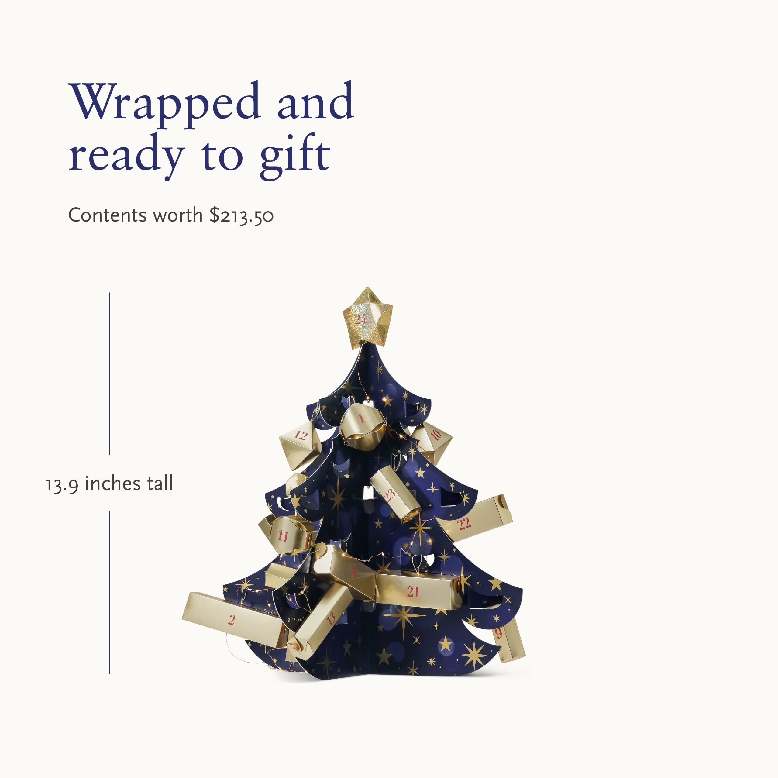 Amazon RITUALS Advent Calendar 2022 3D Gift Set Christmas Countdown Calendar Beauty Advent Set Luxury Bath Body Home Gift Set 24 Christmas Gifts Surprises Blue Home Kitchen