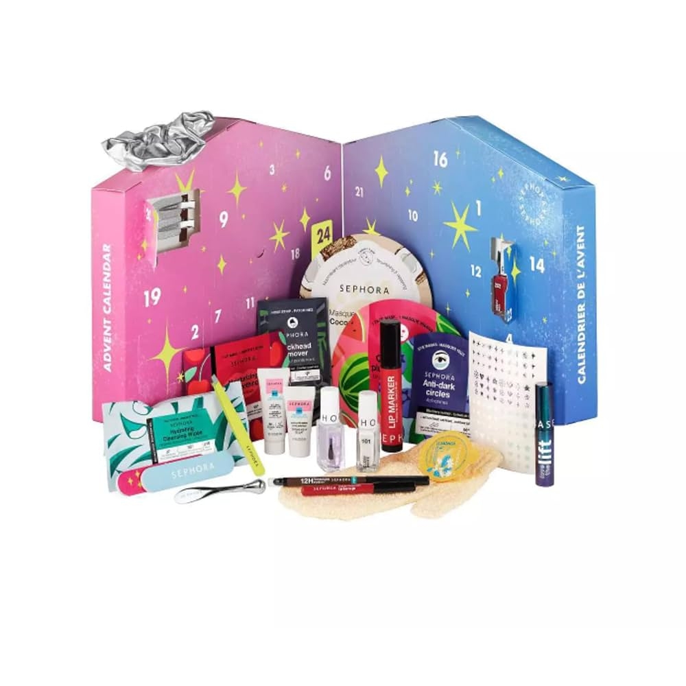 Amazon Sephora Collection Calendar 24 Makeup Skincare Bath And Accessory Gifts To Discover Including One Exclusive Surprise Beauty Personal Care
