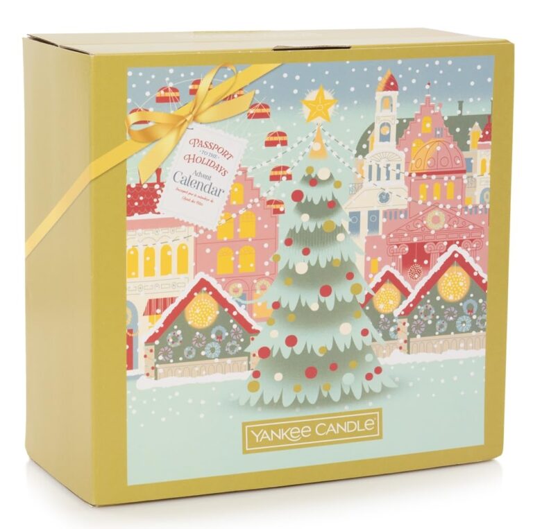 Amazon Yankee Candle Advent Calendar Book 2024 12 Votive Candles 12 Tea Lights 1 Tea Light Holder Passport To The Holidays Home Kitchen
