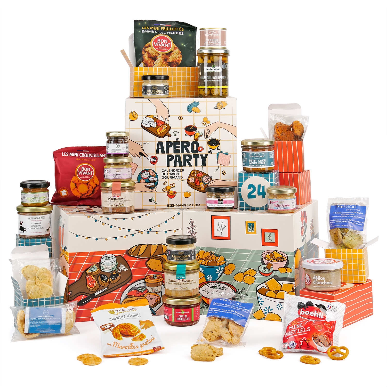 Ap ro Party Advent Calendar 24 Alcohol free Gourmet Products BienManger Calendriers