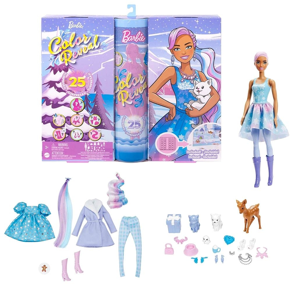 Barbie Calendrier De L Avent Barbie Color Reveal 1 Poup e Color Reveal Et 3 Animaux Avec V tements Accessoires Et 25 Surprises Jouet Enfant D s 3 Ans HJD60 Amazon fr Jeux Et Jouets Barbie Calendrier De L Avent Barbie Color Reveal 1 Poup e Color Reveal Et 3 Animaux Avec V tements Accessoires Et 25 Surprises Jouet Enfant D s 3 Ans HJD60 Amazon fr Jeux Et Jouets