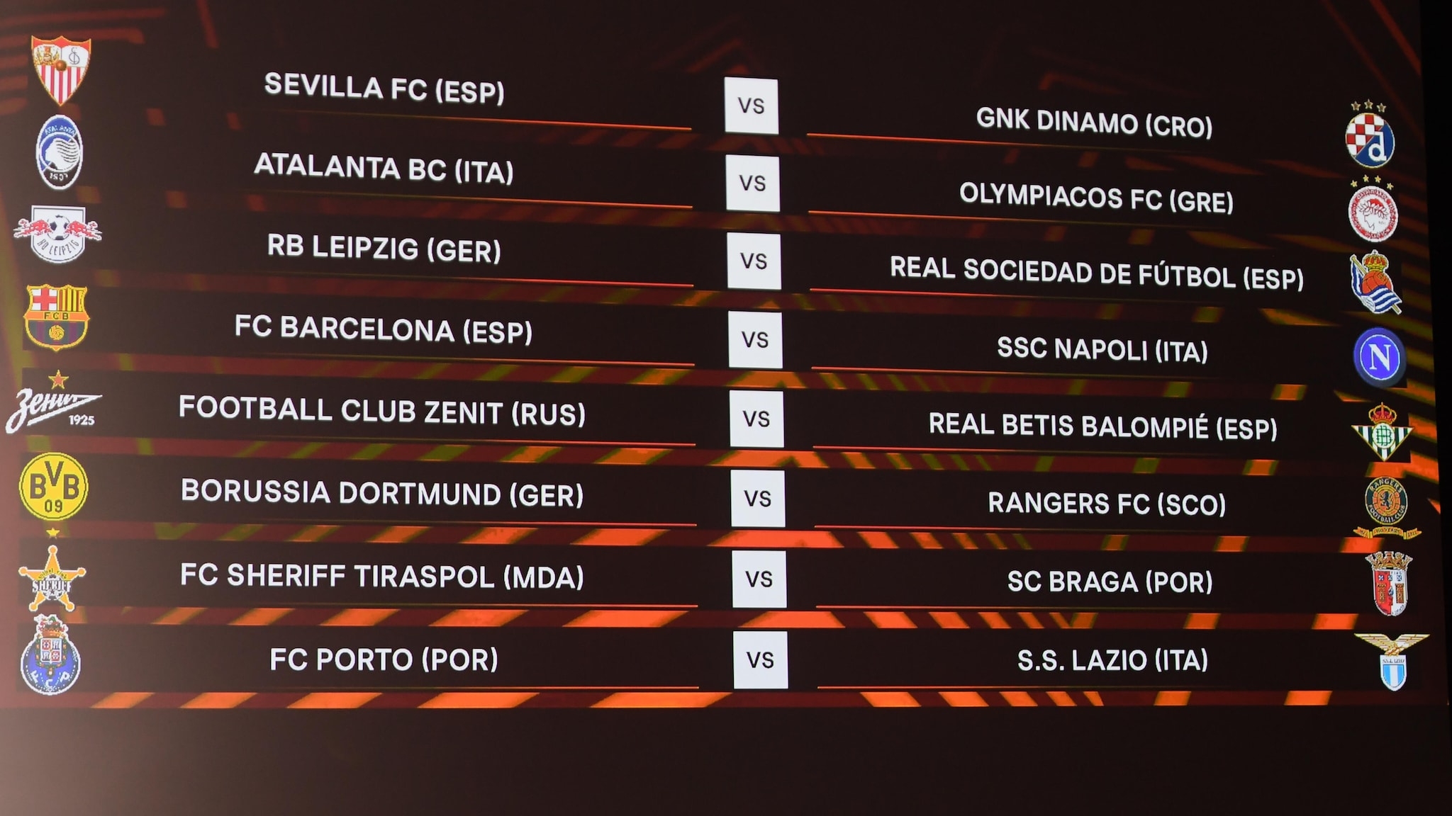 Barrages Europa League Tirage Complet UEFA Europa League 2021 22 UEFA