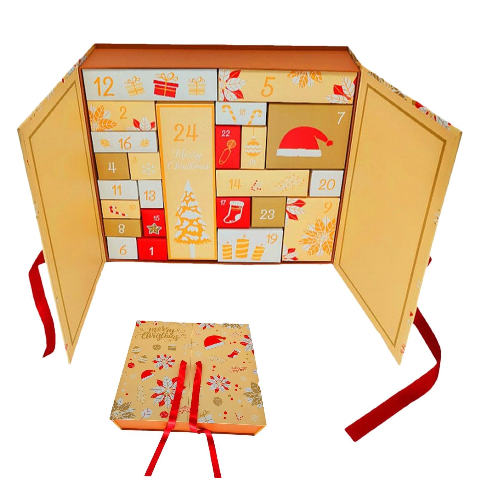 Bo te Vide Calendrier De L avent Bo tes Cadeaux De No l Calendrier De L avent Vide Remplir 24 Bo tes Chiffres En Carton De No l Compte Rebours Jusqu aux Bo tes De Calendrier Amazon fr 
