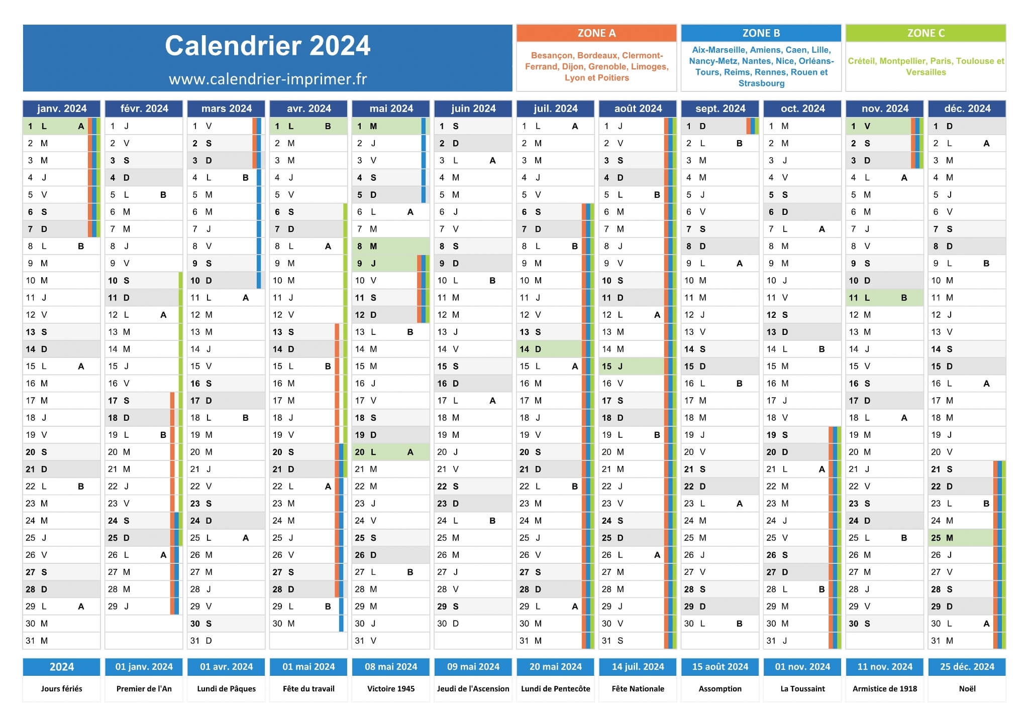 Calendrier 2024 Imprimer Gratuit Calendrier 2024 Imprimer Gratuit