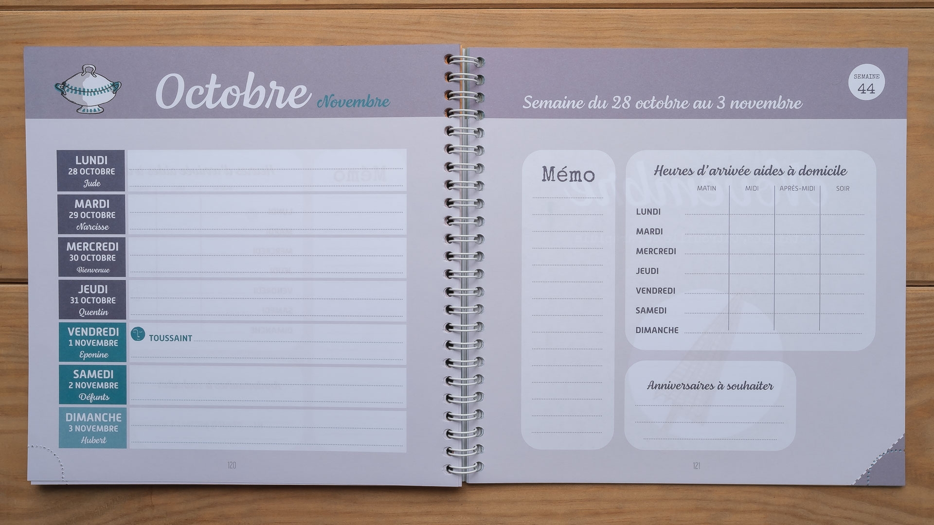 Calendrier 2024 L agenda 1noeudamonmouchoir