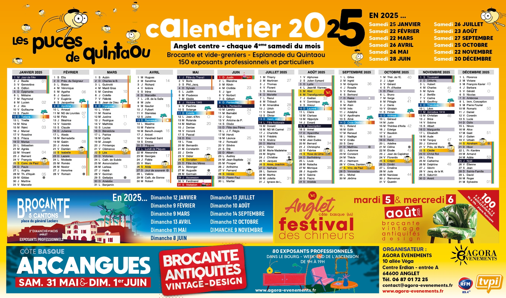 Calendrier 2025