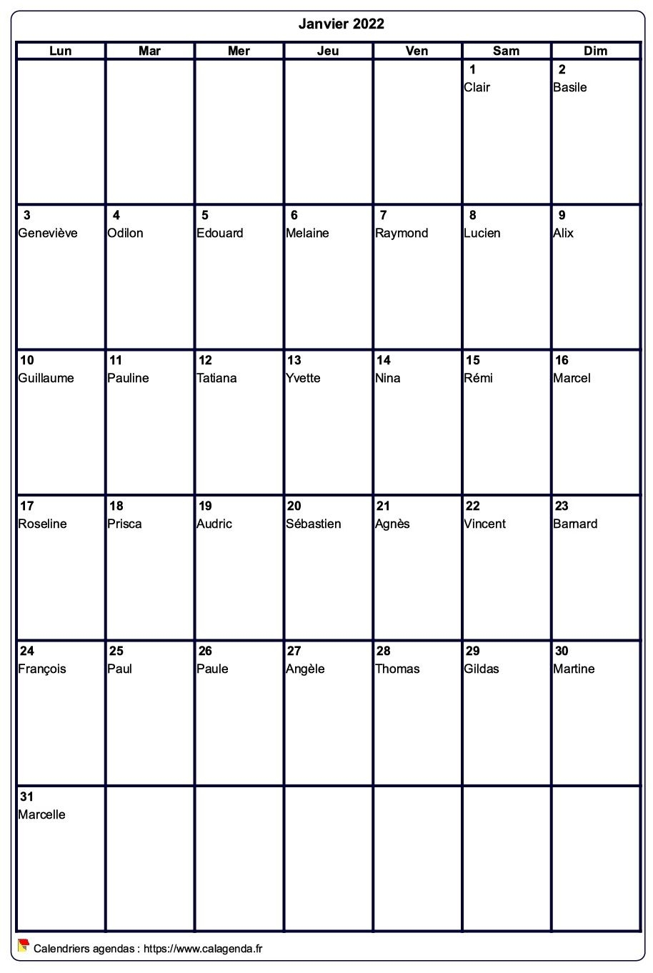 calendrier photo gratuit