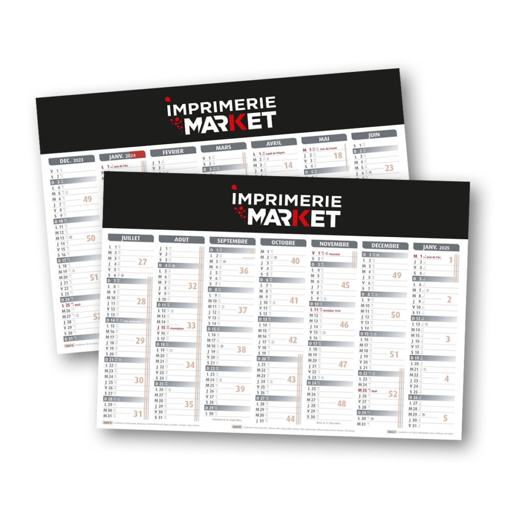 calendrier personnalisé pas cher