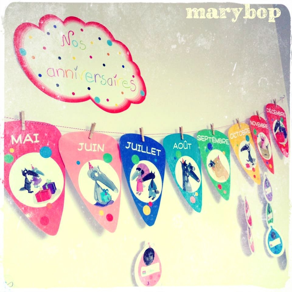 calendrier anniversaire creche