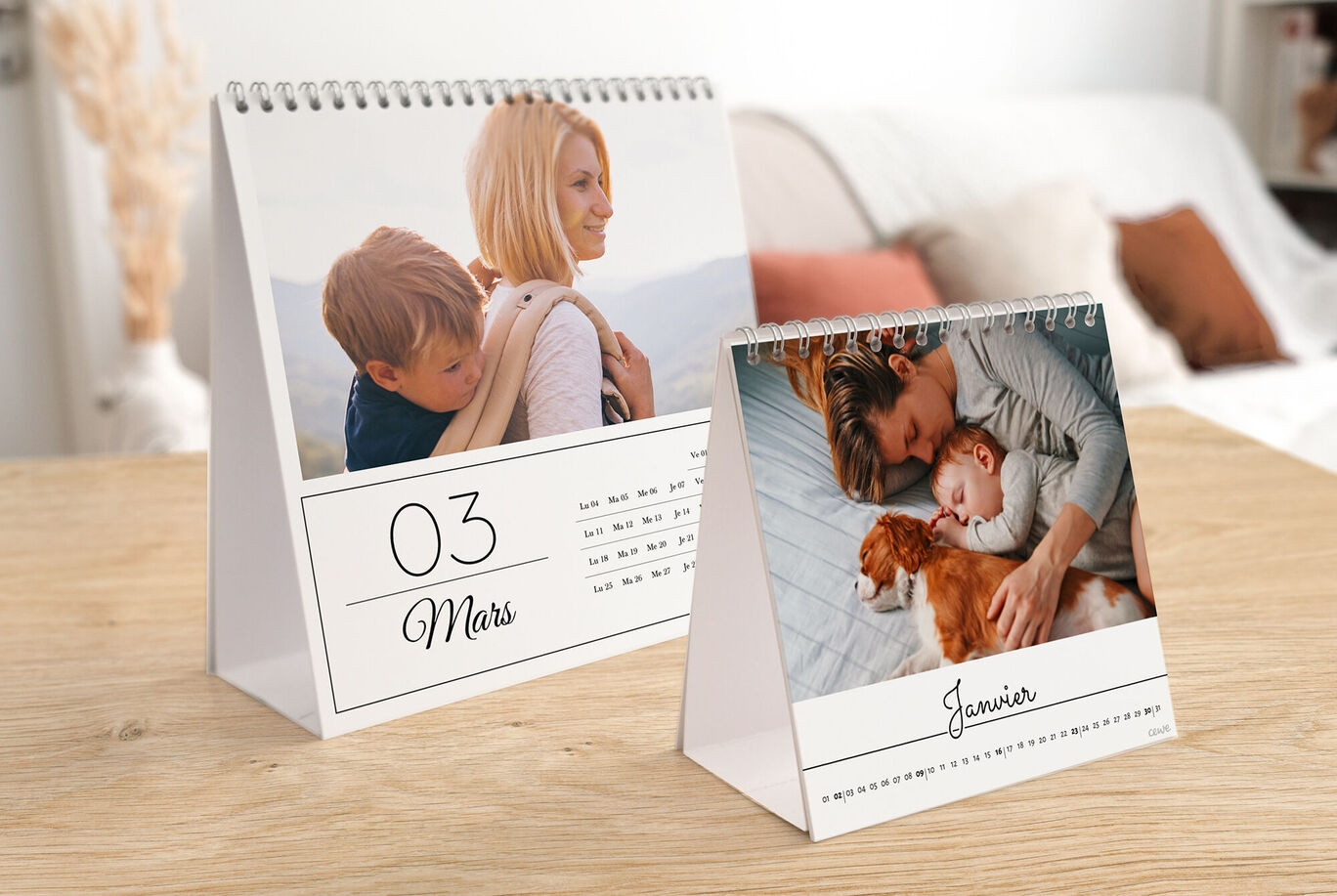 Calendrier De Bureau 2026 Personnalis Avec Photos CEWE
