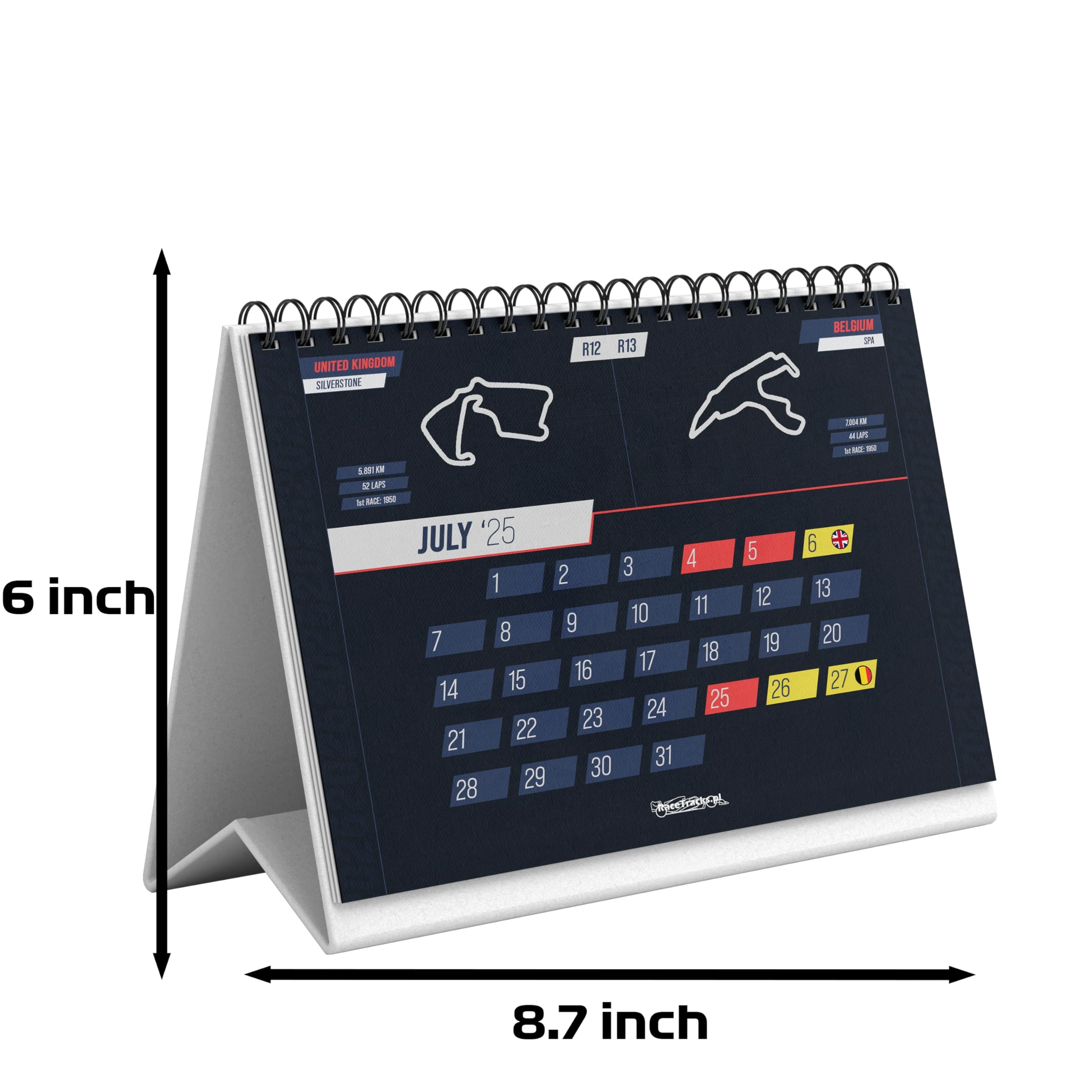Calendrier De Bureau Formule 1 2025 A5 Calendrier De Course F1 2025 Calendrier Avec Dates GP F1 Cadeau Formule 1 Cadeau F1 Calendrier 2025 Motorsport Calendrier A5 Fan Bureau F1 F1 2025 Amazon fr Fournitures De Bureau