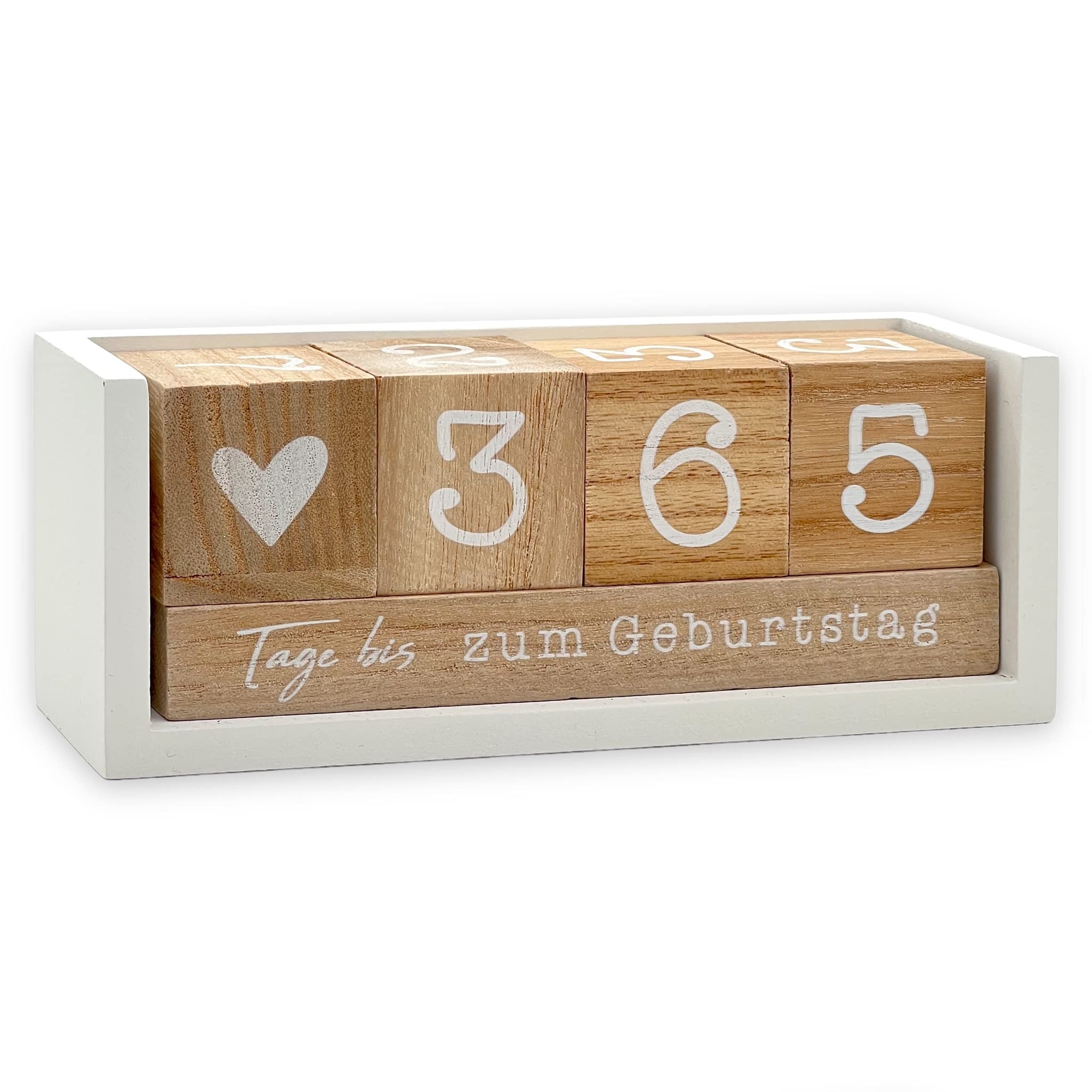 Calendrier De Compte Rebours Annuel En Bois Avec Barre Th me Calendrier De Table Durable 