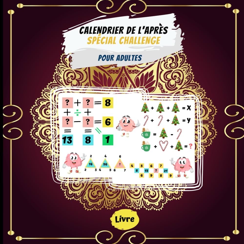 Calendrier De L apr s Sp cial Challenge Pour Adultes Livre Remplir Avec Des Surprises D couvrir