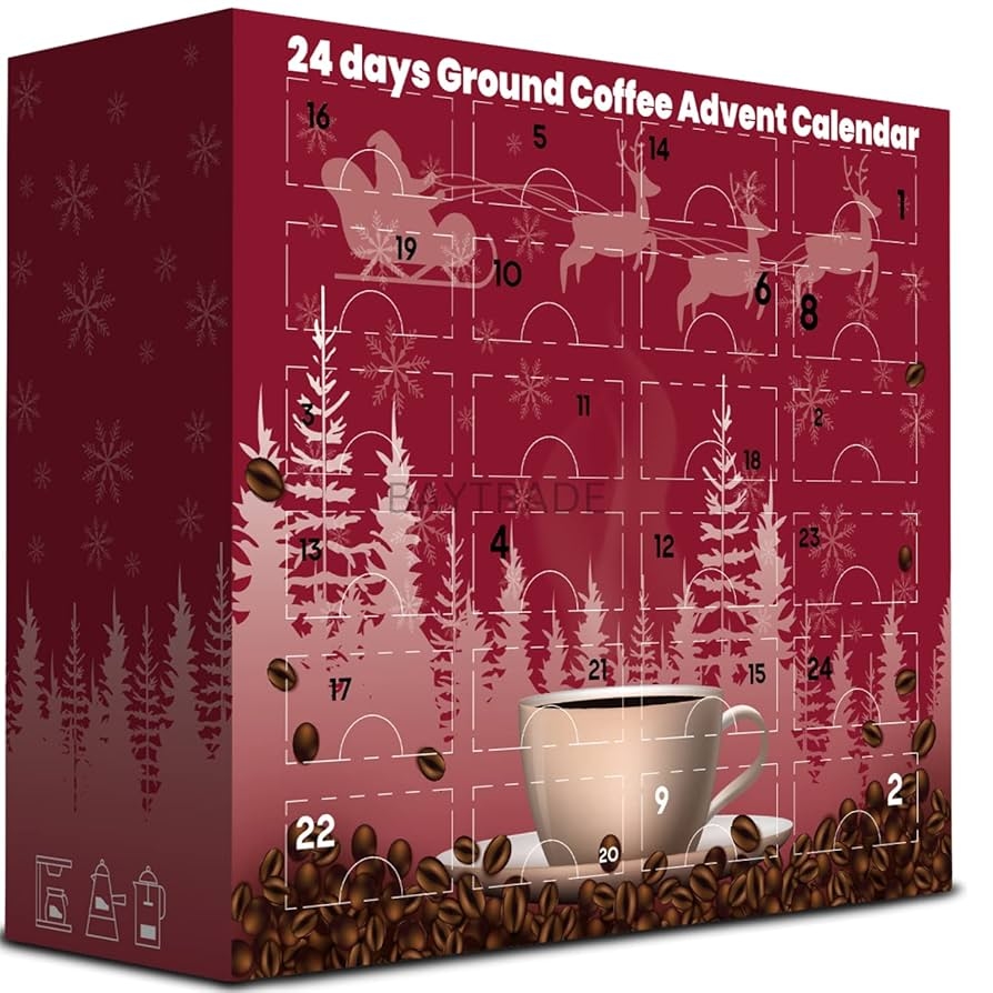 Calendrier De L Avent 2022 Caf Moulu Aromatis Pour Cafeti re Coffret Cadeau Caf Gourmand