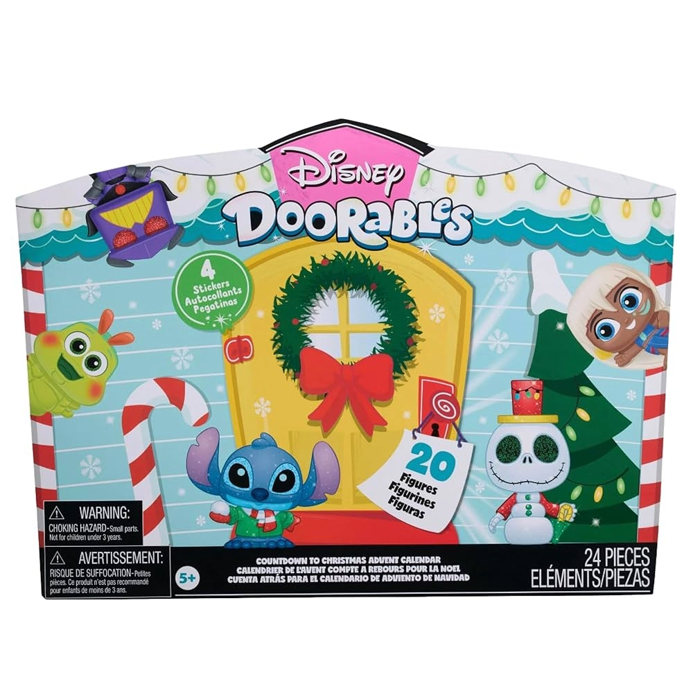 Calendrier De L Avent 2024 Disney Doorables 24 Pi ces Avec Autocollants Disney Doorables Amazon fr Jeux Et Jouets