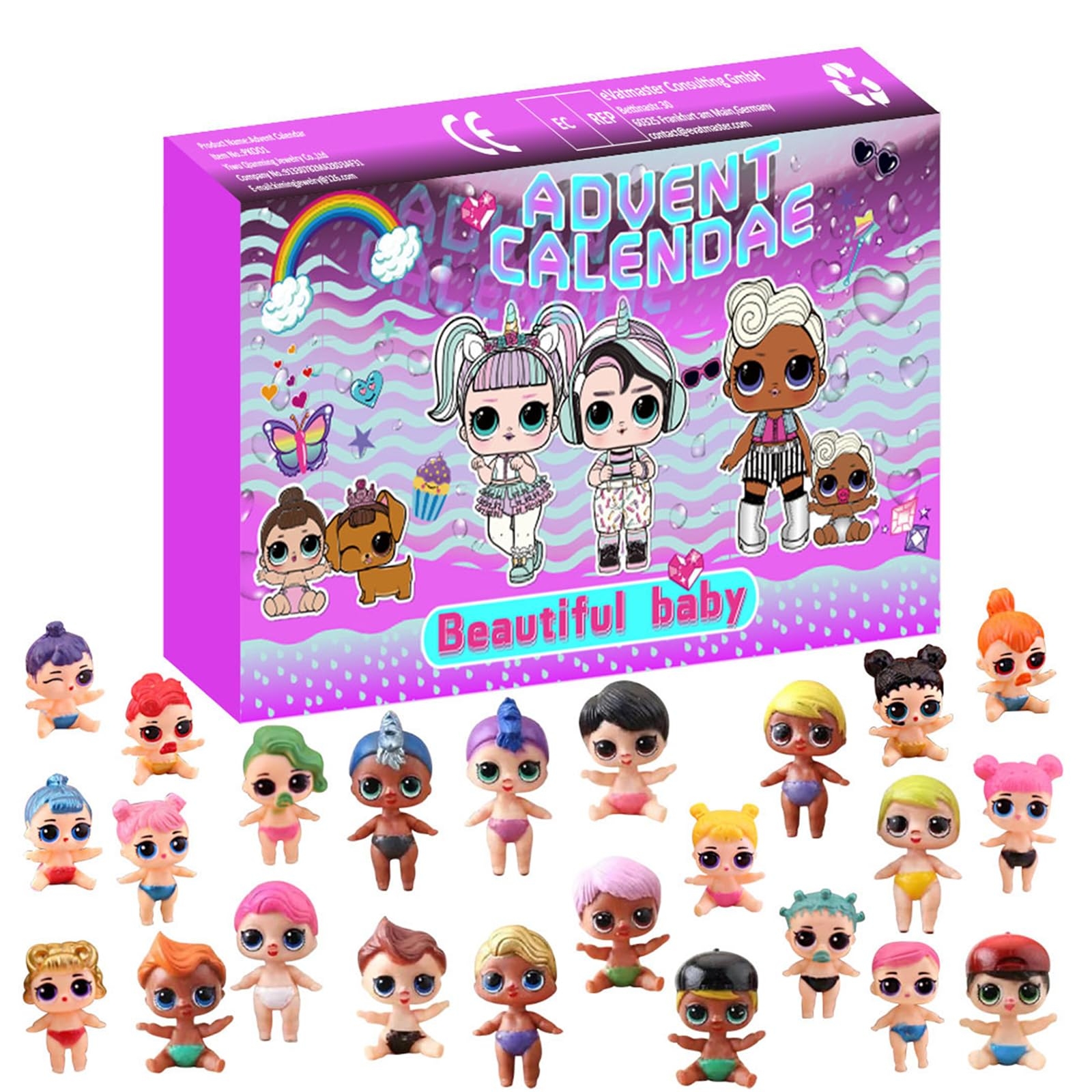 Calendrier De L Avent 2025 Jouet De Poup e Calendrier De L Avent Pour Filles Enfants Calendrier De No l 24 Jours Kit De Poup e Compte Rebours De No l Cadeaux D anniversaire Cadeau Surprise Amazon fr 