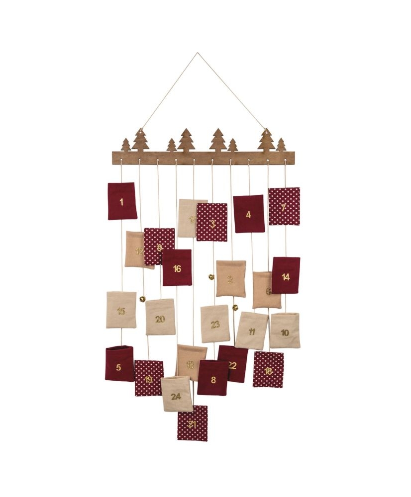 calendrier de l'avent pochettes tissu