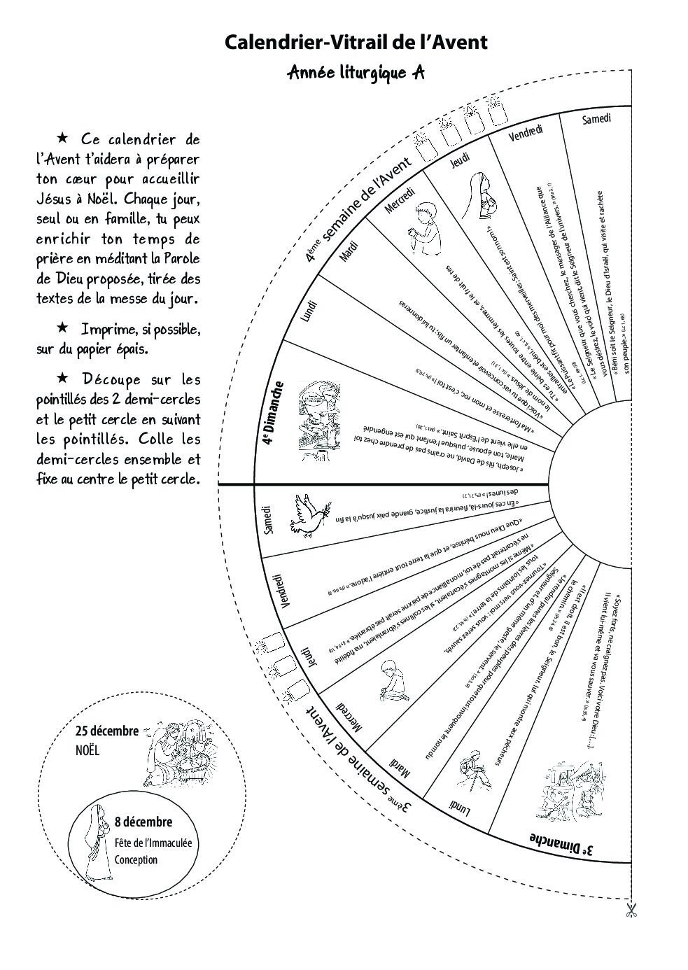 calendrier liturgique à imprimer