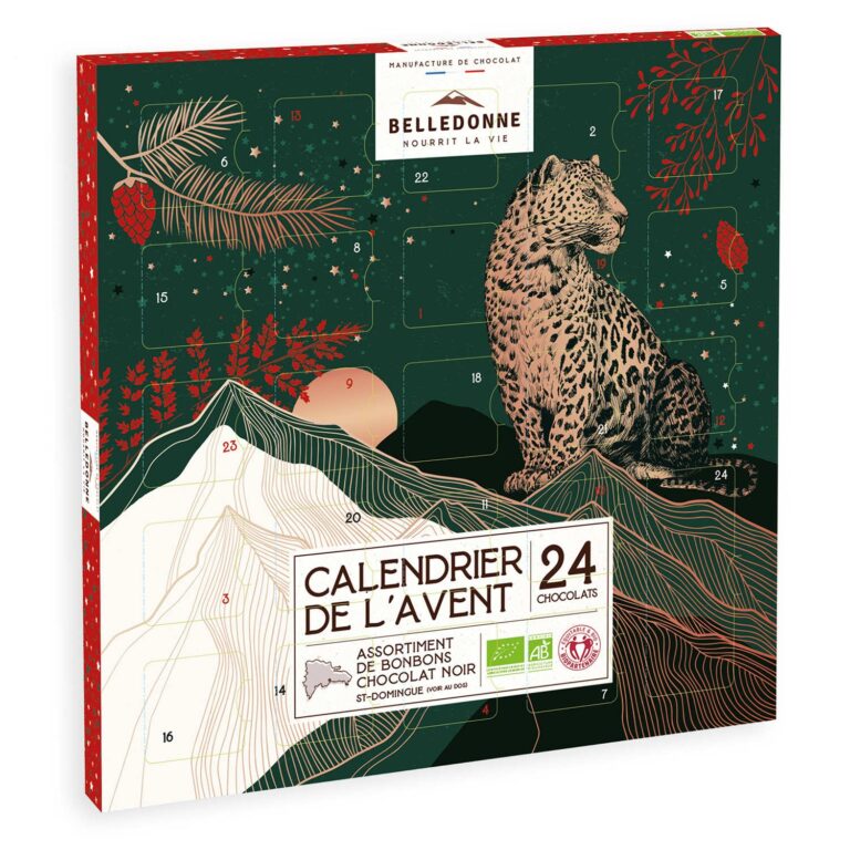 Calendrier De L avent Belledonne Chocolat Noir Bio Belledonne Chocolatier