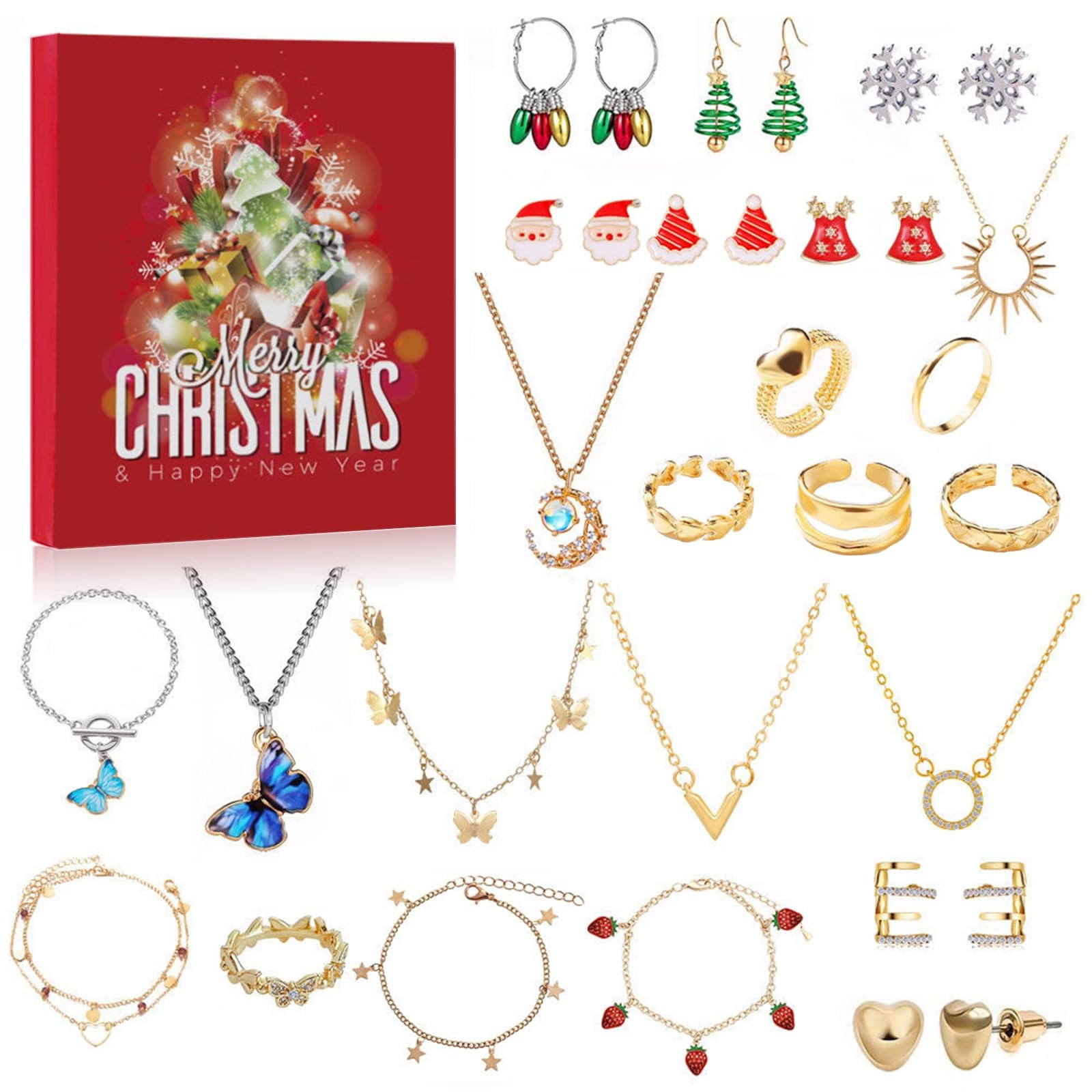 Calendrier De L avent Bijoux Femme Fille 2023 Calendrier De L avent Enfant Ado Adulte Remplir Boucles Collier Bracelet D oreilles Bague Idee Cadeau Noel Original Personnalis Amazon fr Livres