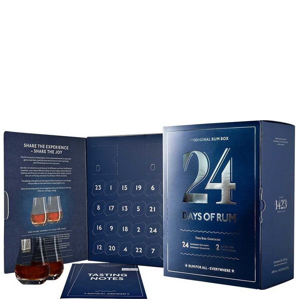 Calendrier De L avent Du Rhum 24 Days Of Rum dition Bleue 2023 Rhum Attitude