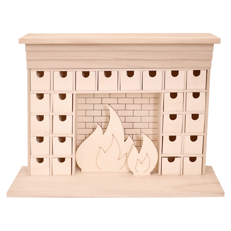 Calendrier De L Avent En Bois 24 Tiroirs 33 X Scrapmalin
