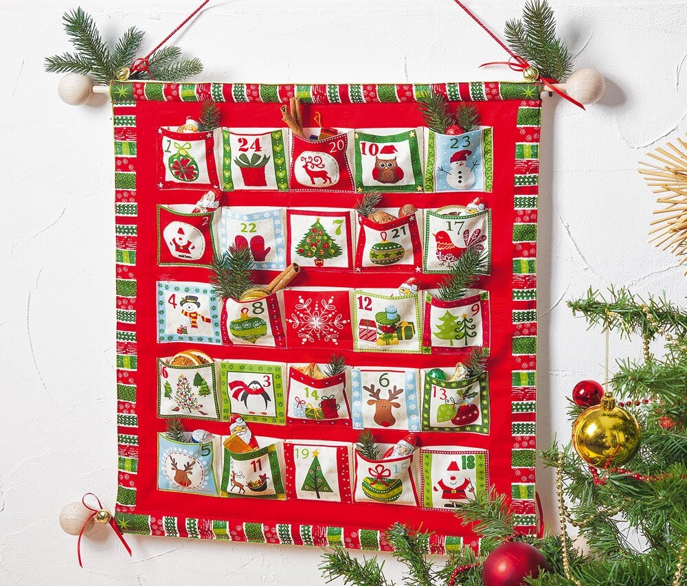 Calendrier De L Avent En Tissu Fa on Patchwork VBS Hobby