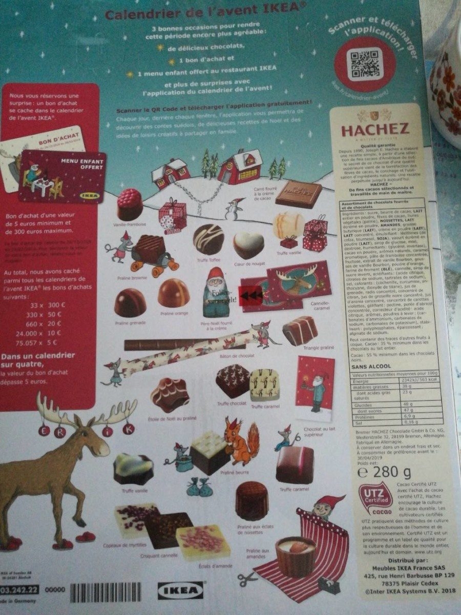 Calendrier De L Avent Ikea 280 G E