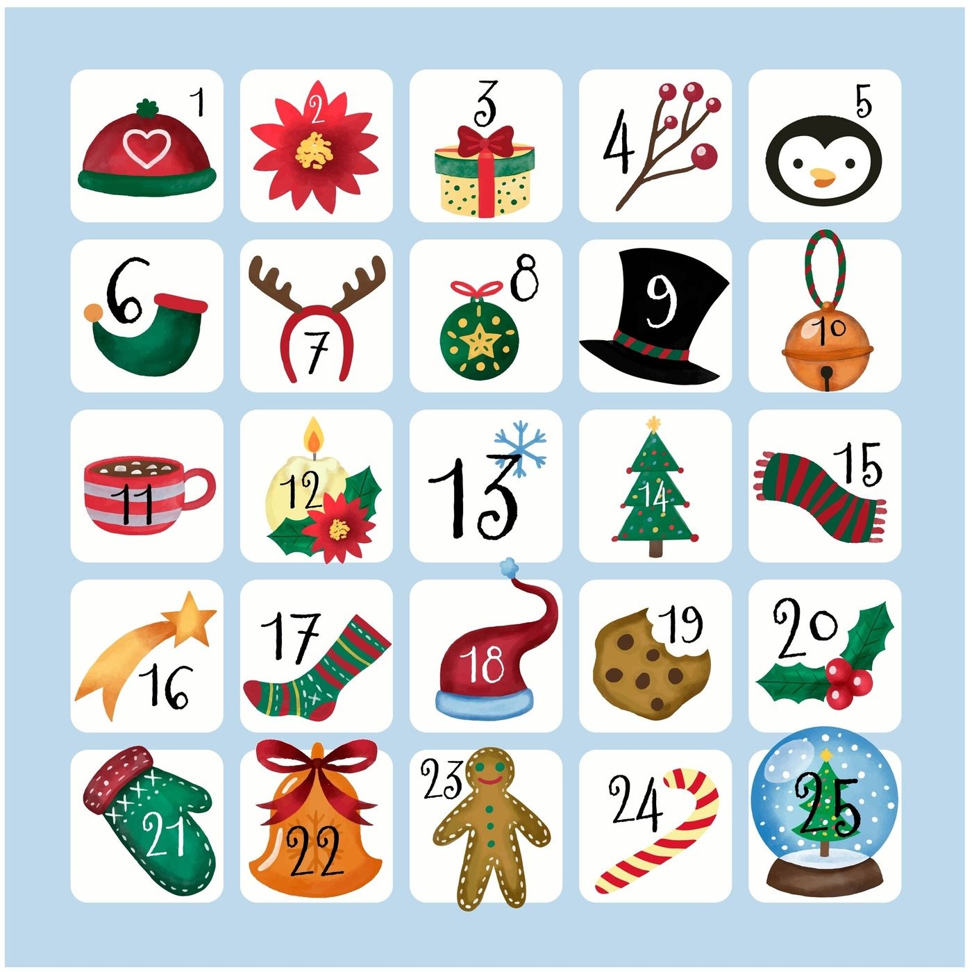 Calendrier De L Avent Imprimer N 11