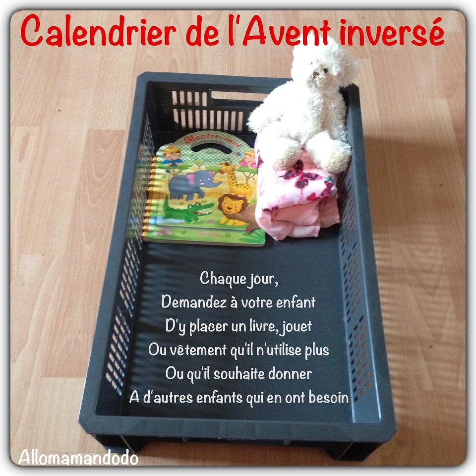 Calendrier De L Avent Invers Apprendre Aux Enfants A Donner Pour Recevoir Allo Maman Dodo