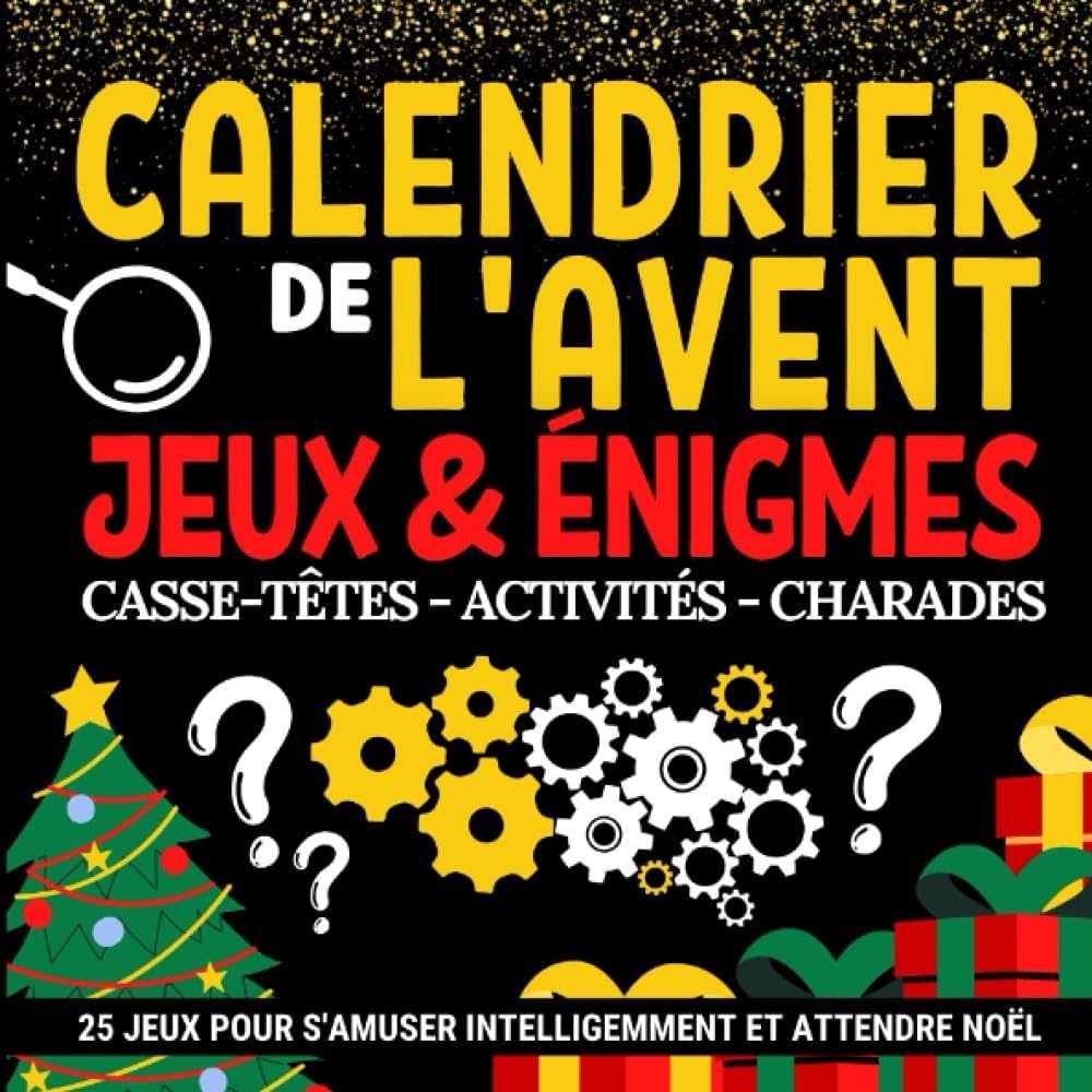 Calendrier De L avent Jeux nigmes Et Activit s Carnet Cadeau Pour Attendre No l Compos De Casse
