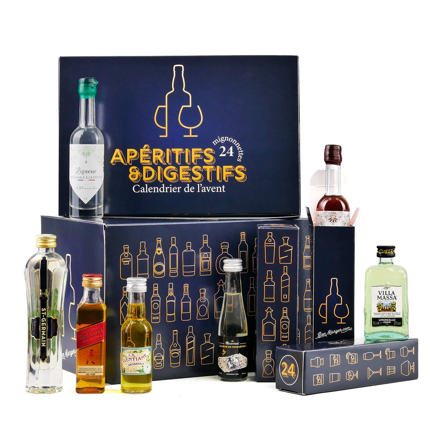 Calendrier De L avent Mini bar 24 Mignonnettes BienManger Calendriers