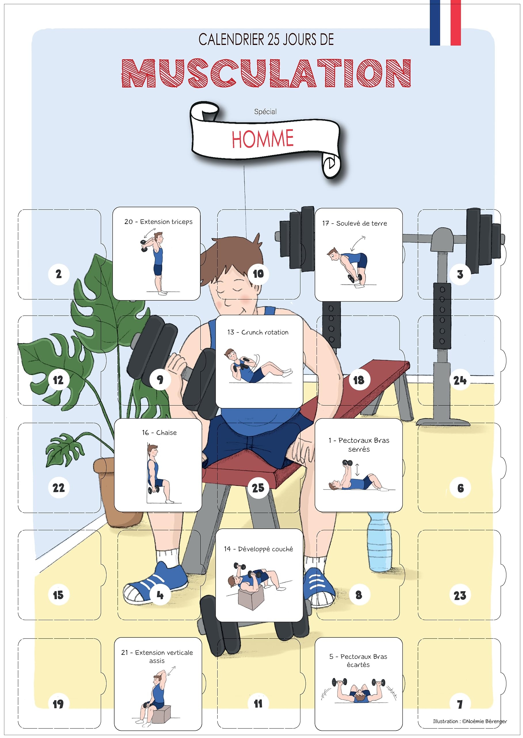 Calendrier De L avent Musculation Homme Calendrier Evenement Amazon fr Livres