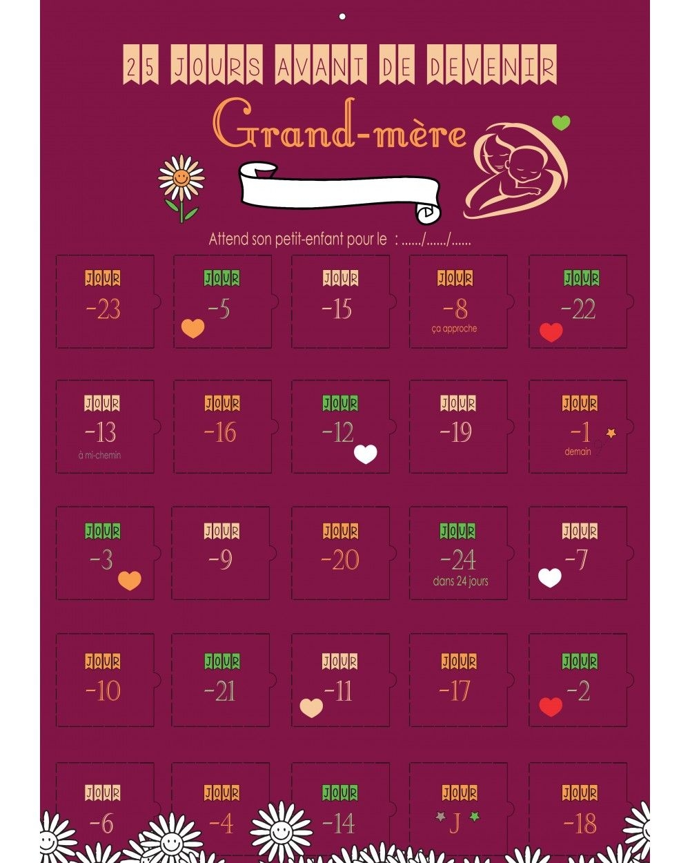 Calendrier De L avent Naissance Mamie Nature D couvertes