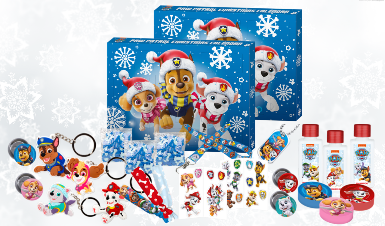 Calendrier De L Avent Pat Patrouille 24 Surprises Beaut Et Accessoires Sdi paris