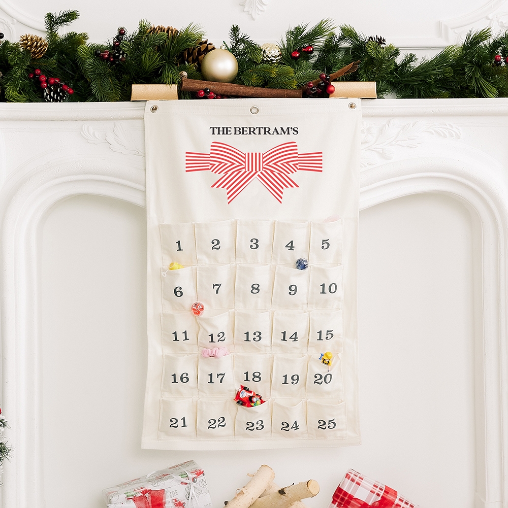 Calendrier De L Avent Personnalis 25 Jours De No l En Tissu R utilisable Boucle De F te Mariage D co Belle Nuance