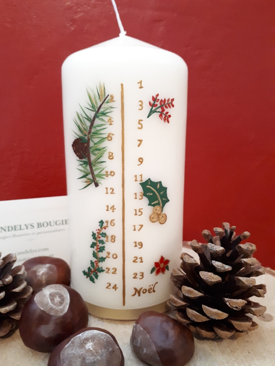 Calendrier De L Avent ph m re Candelys Bougies Illustr es Et Personnalis es