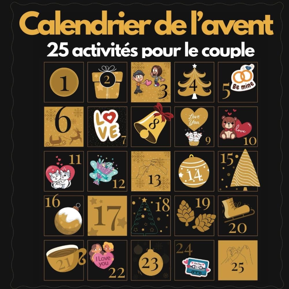 Calendrier De L Avent Pour Les Couples 25 Activit s D fis Jeux Faire Avec Votre Partenaire Pour Pimenter Votre Relation Passez Du Temps Ensemble Et Entretenez La Flamme En Attendant No l Products 