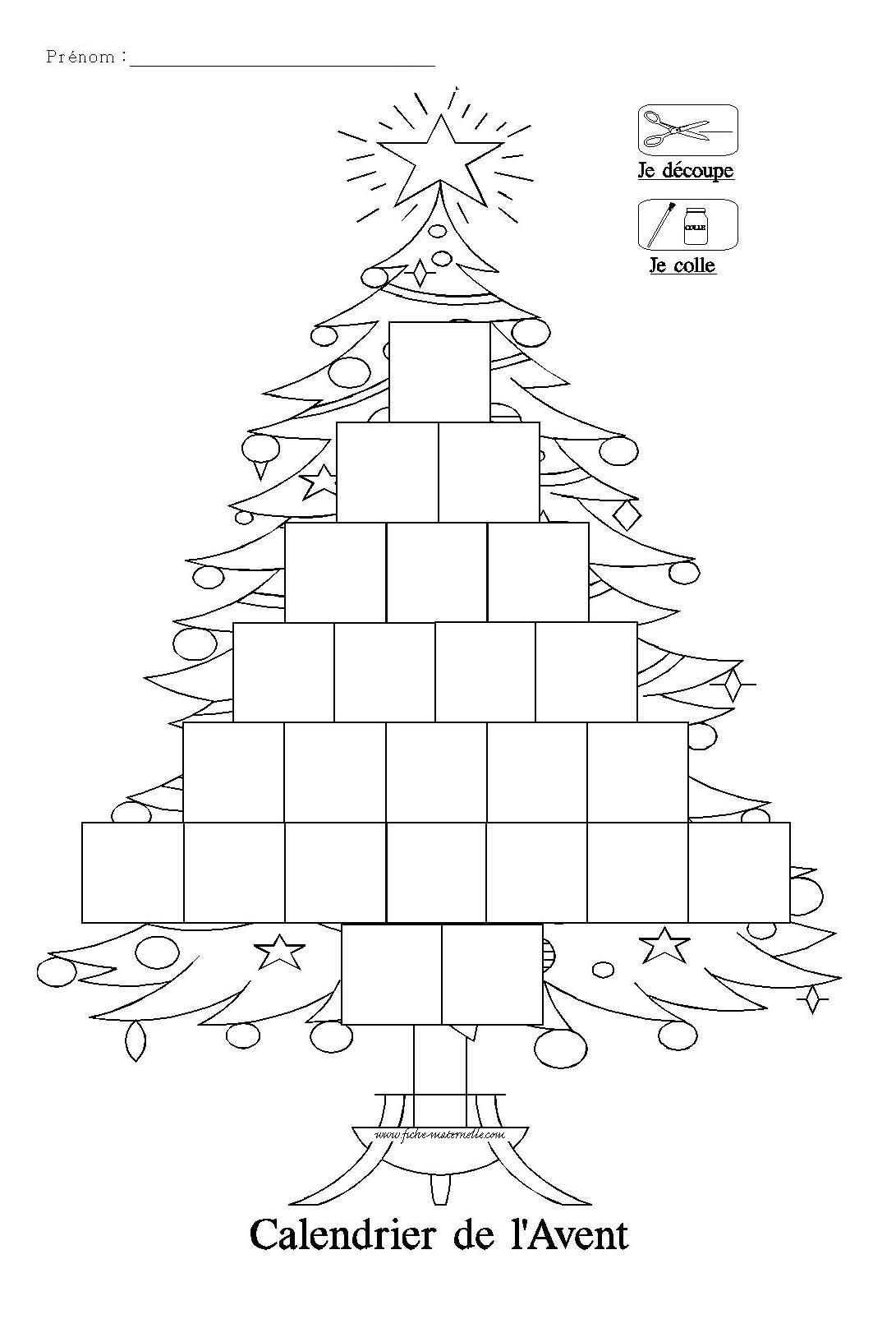 Calendrier De L avent Pour Maternelle Remplir Chaque Jour Jusqu au 25 D cembre