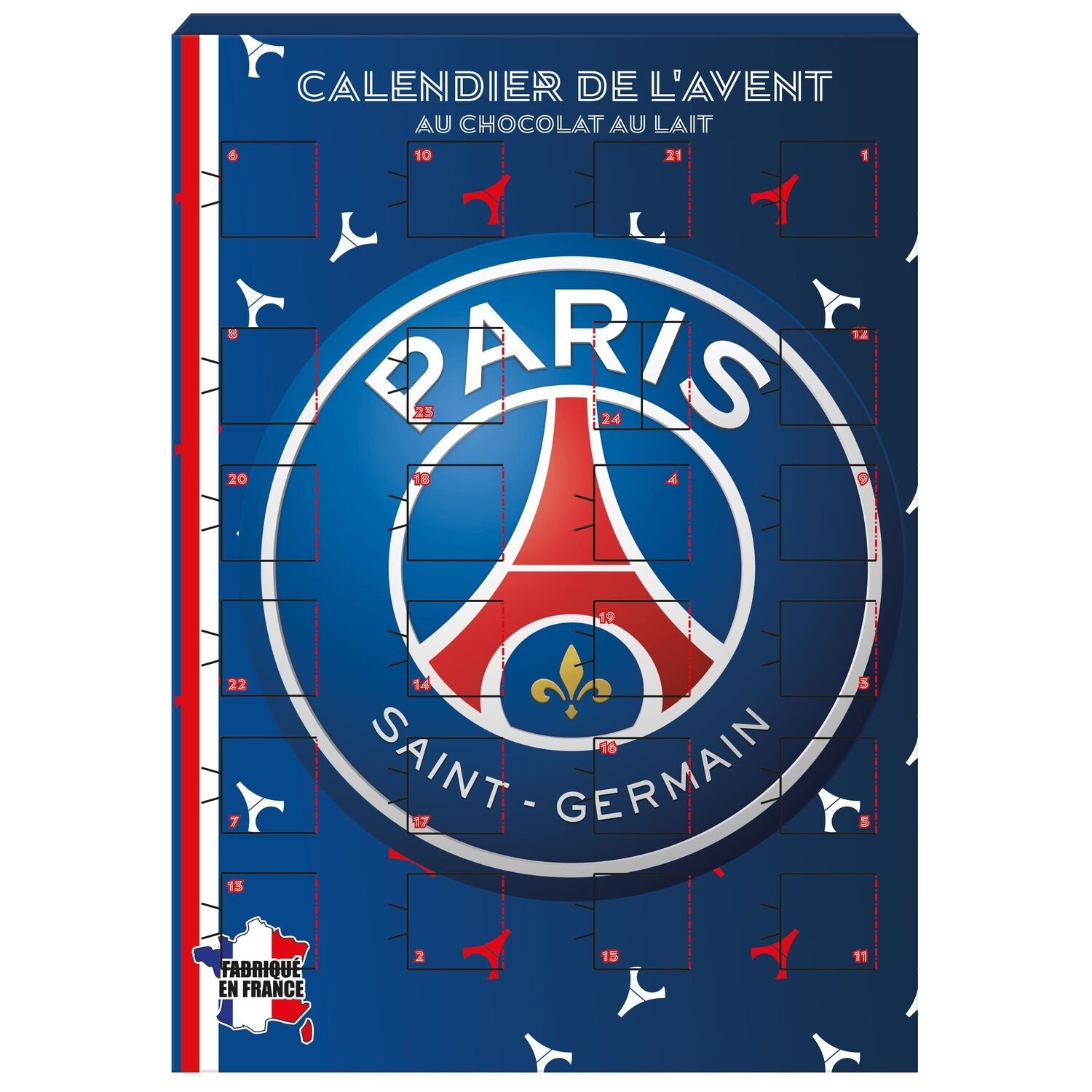 Calendrier De L Avent PSG BIP FRANCE Le Calendrier De 65g Prix Carrefour