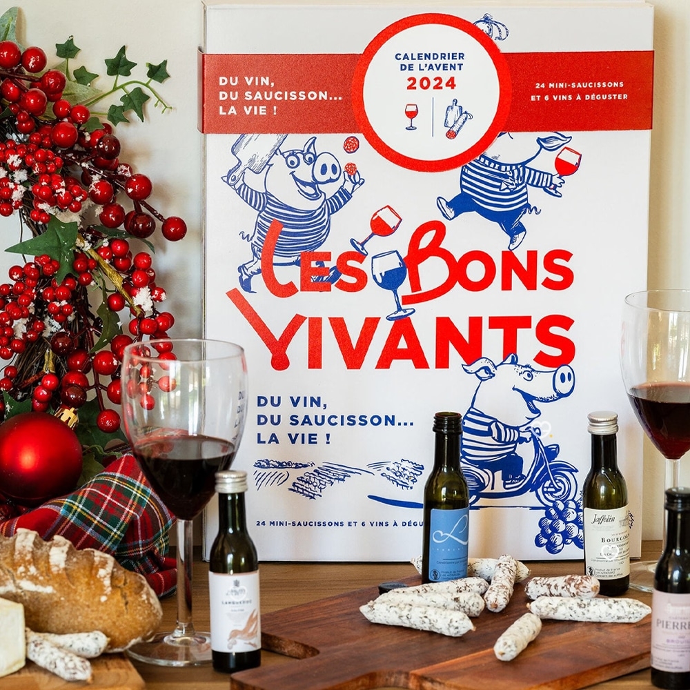 Calendrier De L Avent Saucisson Vin Les Bons Vivants 2025