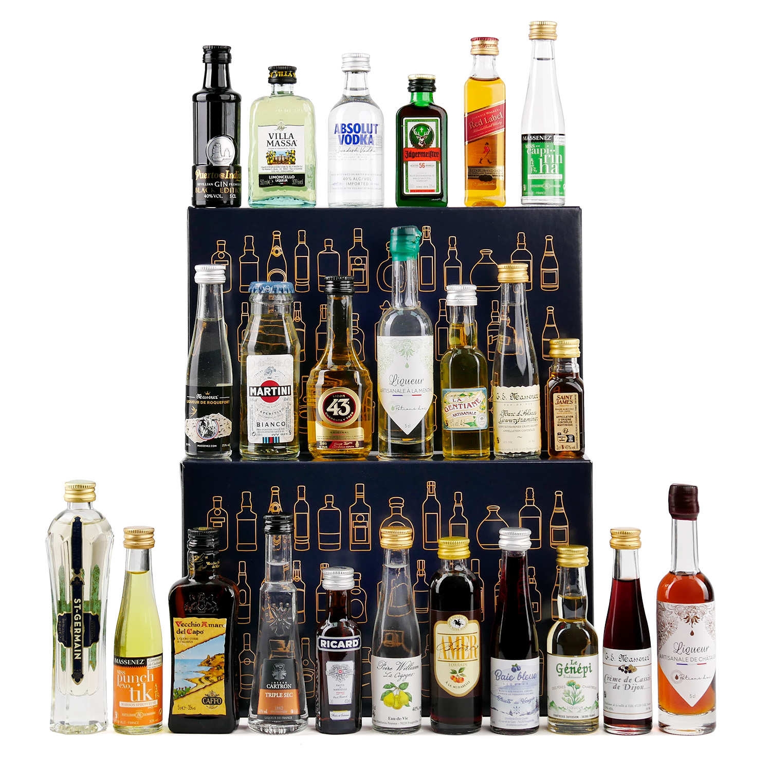Calendrier De L avent Spiritueux Minibar 24 Spiritueux 2025
